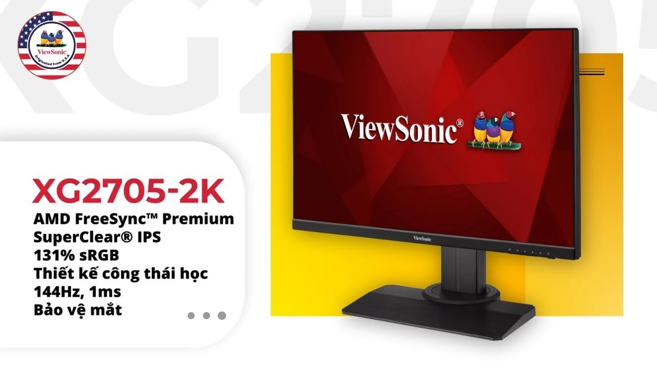ViewSonic XG2705-2K 27” 144Hz QHD Gaming Monitor - ViewSonic 